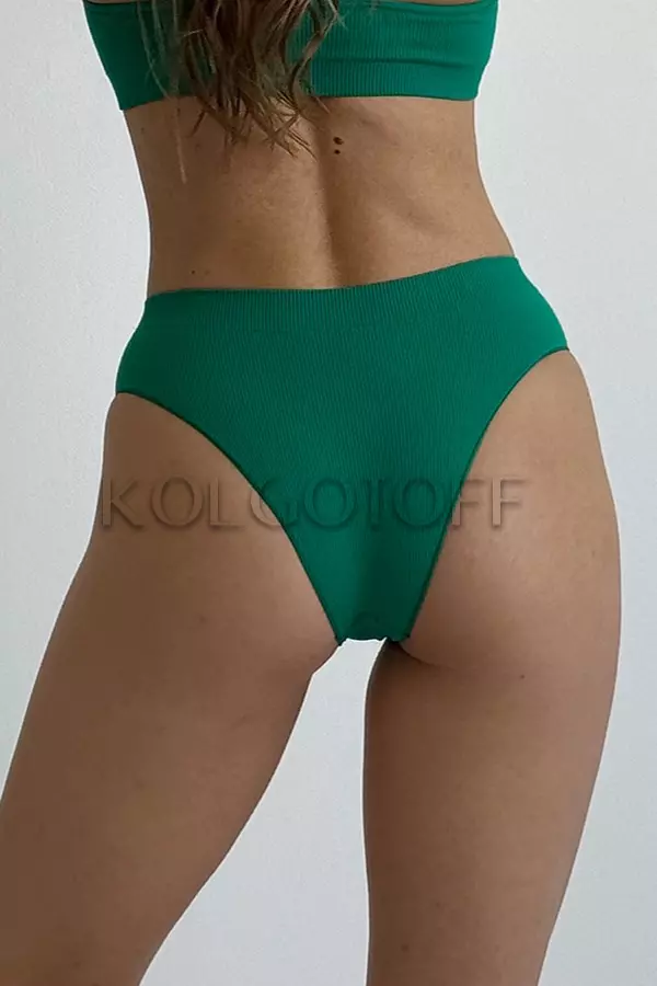 Трусики безшовні бразиліана в рубчик оптом GIULIA Brasilian briefs RIB