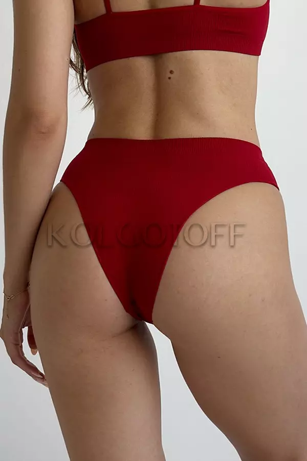 Трусики безшовні бразиліана в рубчик оптом GIULIA Brasilian briefs RIB