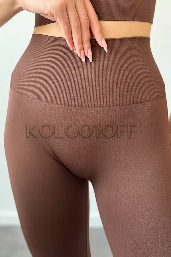 Безшовні лосини з широким поясом оптом KOLGOTOFF Leggings High Waisted