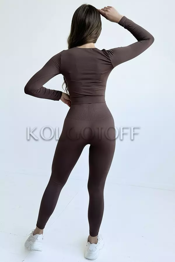 Безшовні лосини з широким поясом оптом KOLGOTOFF Leggings High Waisted