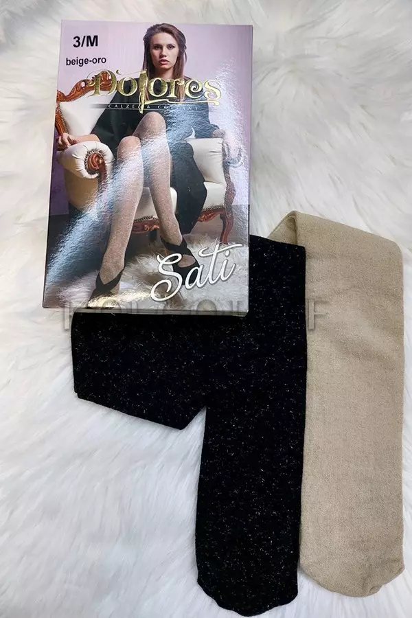 Колготки теплі з люрексом оптом DOLORES Sati