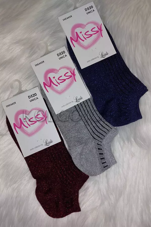 Шкарпетки жіночі з люрексом оптом LEVANTE D520