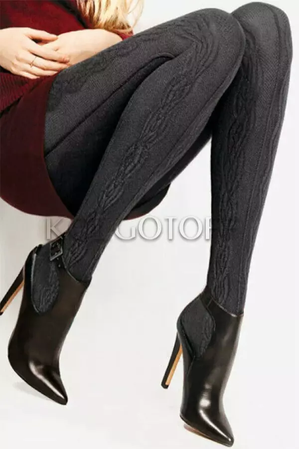 Теплі колготки з візерунком оптом LORES VM 064 Acryl