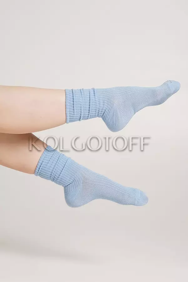 Шкарпетки жіночі бавовняні в рубчик оптом GIULIA WS4 RIB