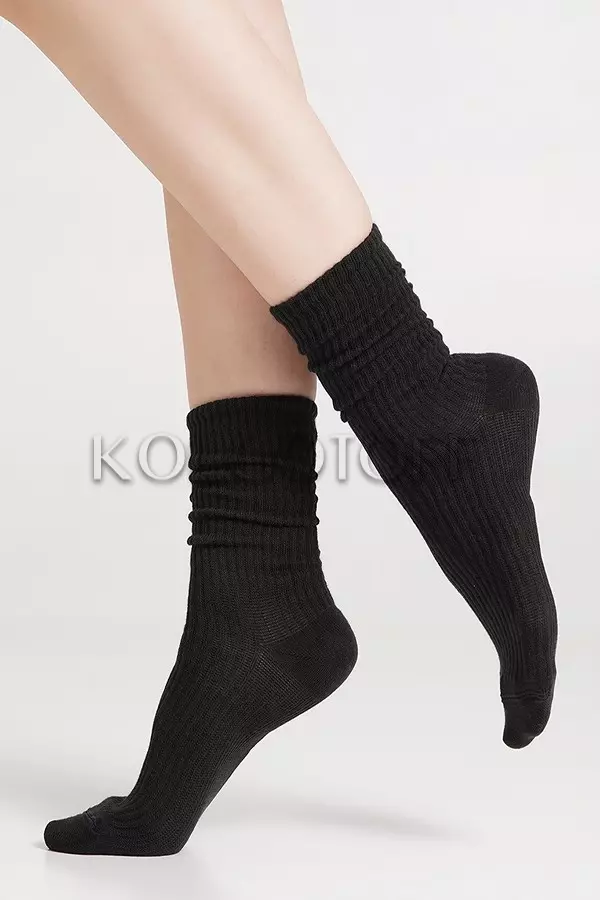 Шкарпетки жіночі бавовняні в рубчик оптом GIULIA WS4 RIB