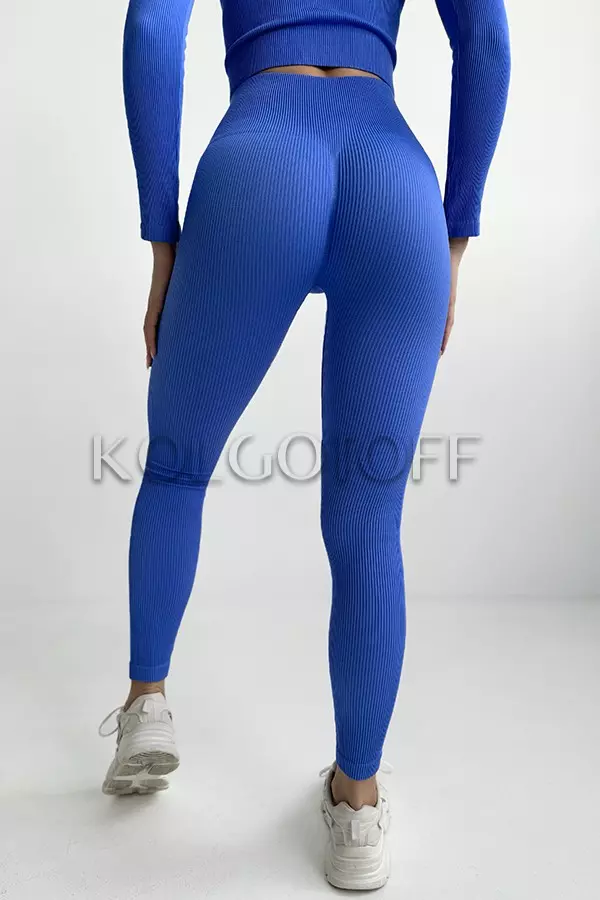 Легінси безшовні в рубчик оптом KOLGOTOFF Leggings RIBBED PUSH-UP