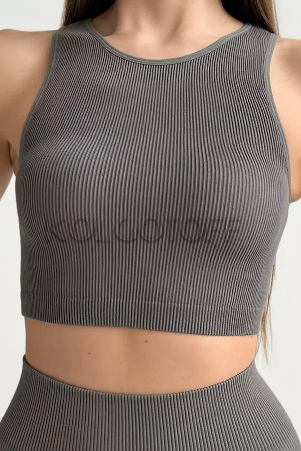 Топ-майка безшовна в рубчик оптом KOLGOTOFF TOP RIBBED