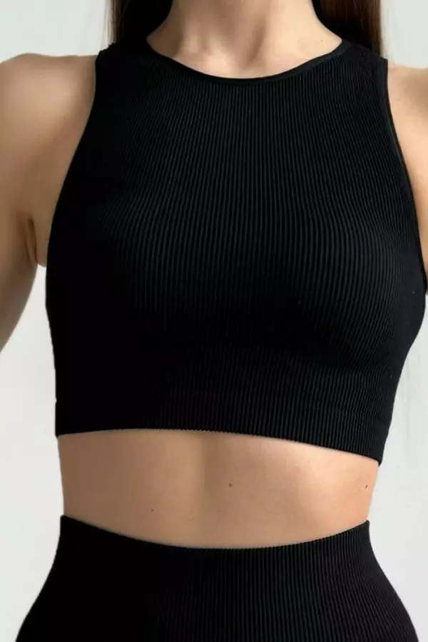 Топ-майка безшовна в рубчик оптом KOLGOTOFF TOP RIBBED