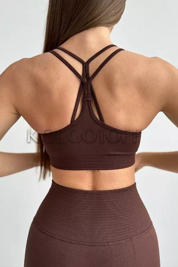 Безшовний спортивний топ оптом TM KOLGOTOFF TOP Define Seamless