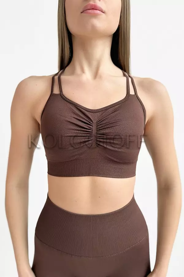 Безшовний спортивний топ оптом TM KOLGOTOFF TOP Define Seamless