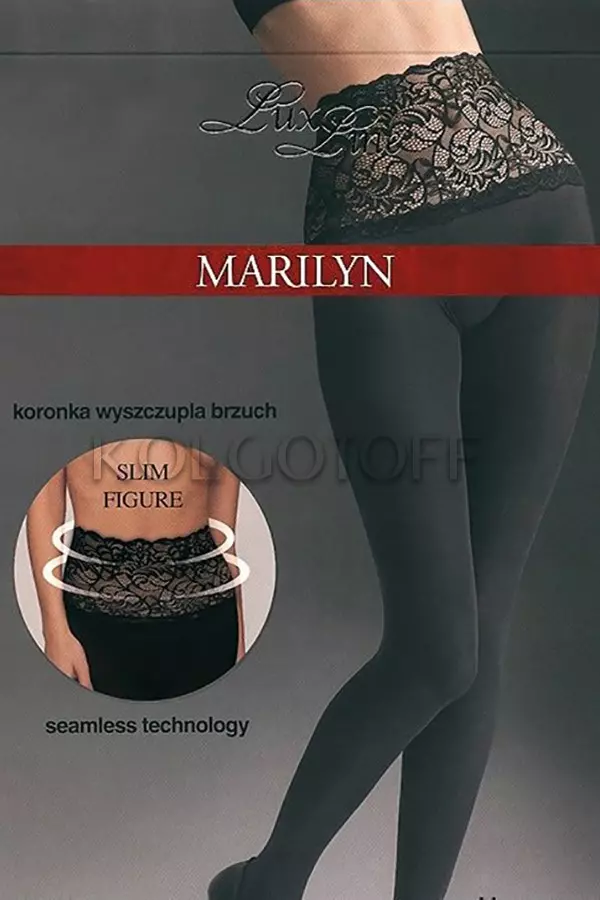 Колготки із силіконовим поясом оптом MARILYNE Slim Emotion 60