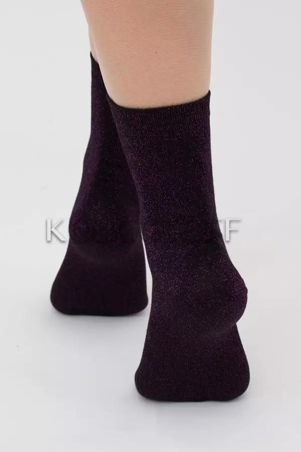 Шкарпетки жіночі бавовняні з люрексом оптом GIULIA WS3 classic LUREX