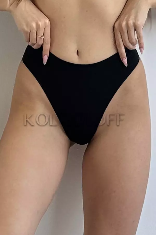 Трусики безшовні стрінг в рубчик оптом GIULIA String briefs RIB