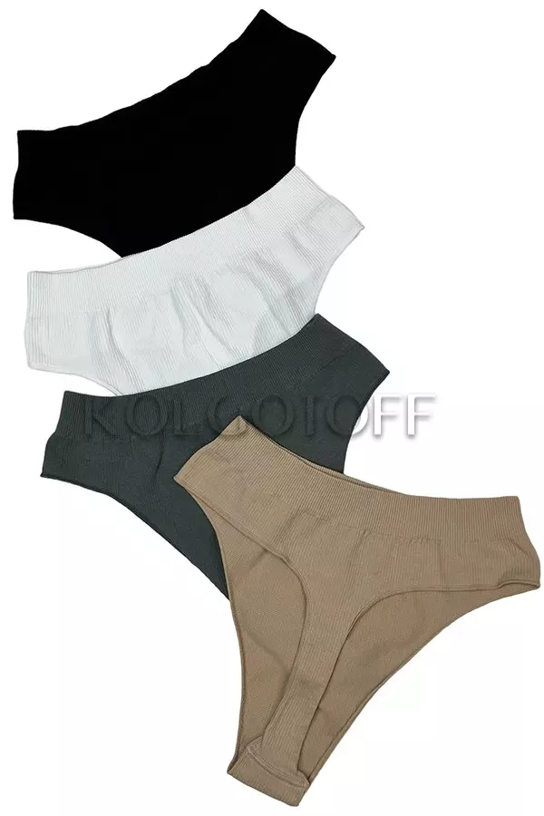 Трусики безшовні стрінг в рубчик оптом GIULIA String briefs RIB