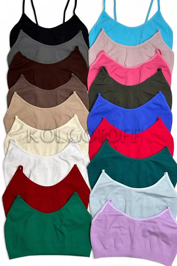 Топ безшовний у рубчик оптом NTF CAMI TOP RIB