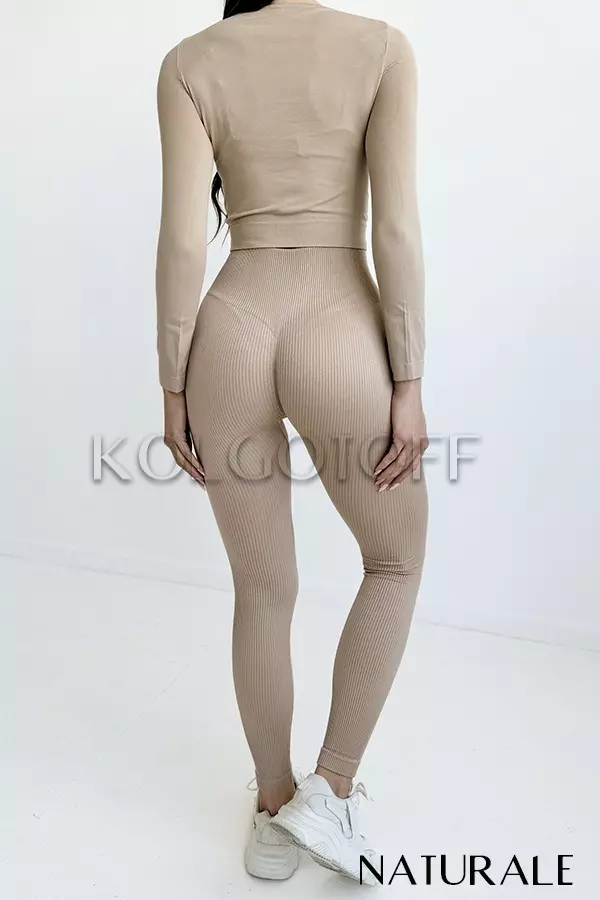 Легінси безшовні в рубчик з пуш-ап оптом NTF Leggings RIB