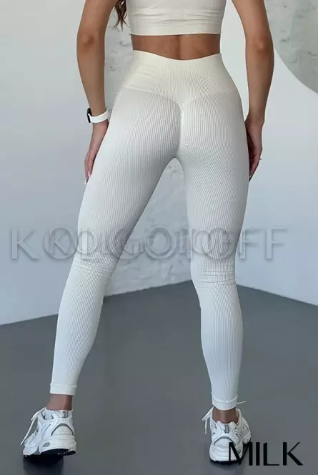 Легінси безшовні в рубчик з пуш-ап оптом NTF Leggings RIB