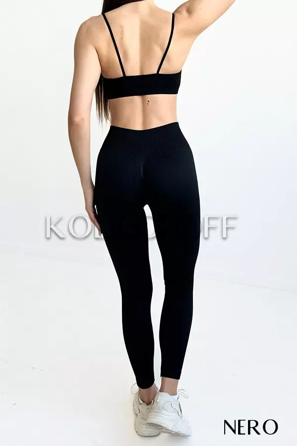Легінси безшовні в рубчик з пуш-ап оптом NTF Leggings RIB