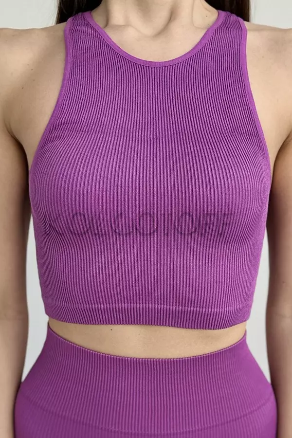 Топ безшовний в рубчик  оптом NTF Halter TOP Rib