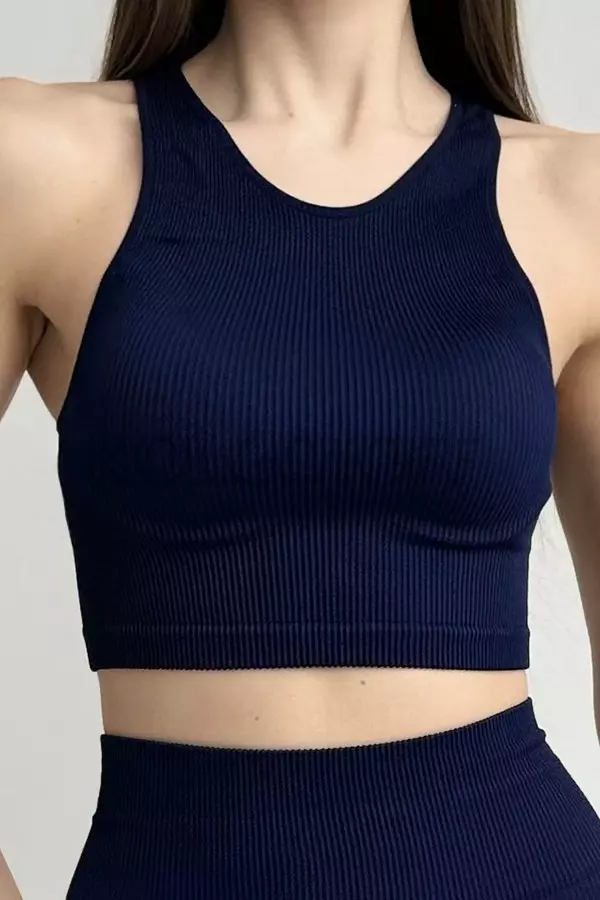 Топ безшовний в рубчик  оптом NTF Halter TOP Rib