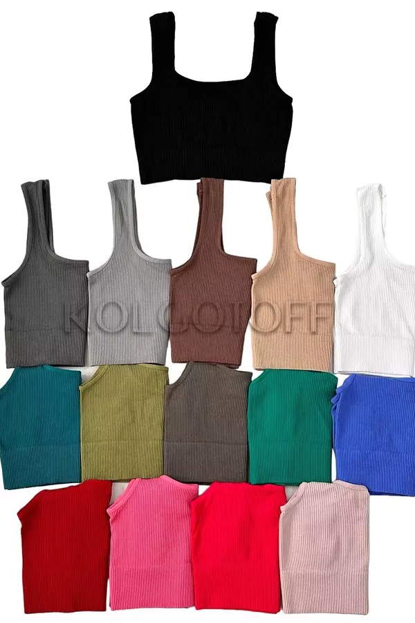 Топ жіночий безшовний оптом NTF TOP RIB