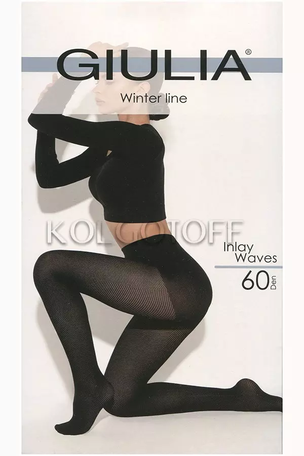 Колготки з візерунком оптом GIULIA Inlay Waves 60 model 1