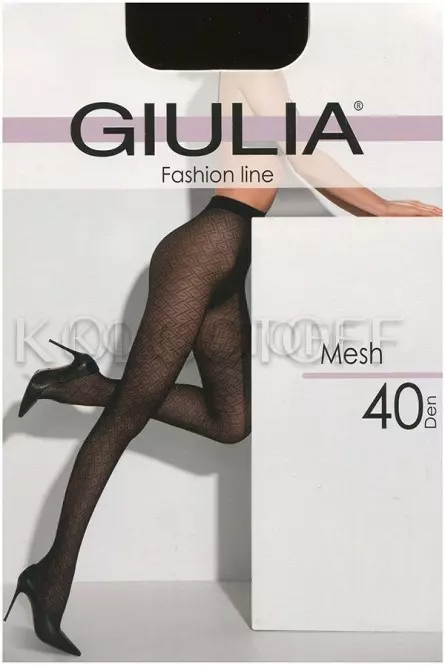 Колготки сітчасті з візерунком оптом GIULIA Mesh 40 model 6