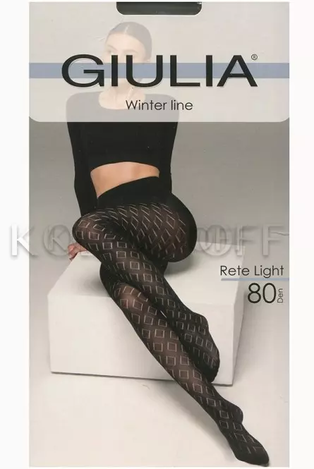 Колготки жіночі з візерунком оптом GIULIA Rete Light 80 model 4
