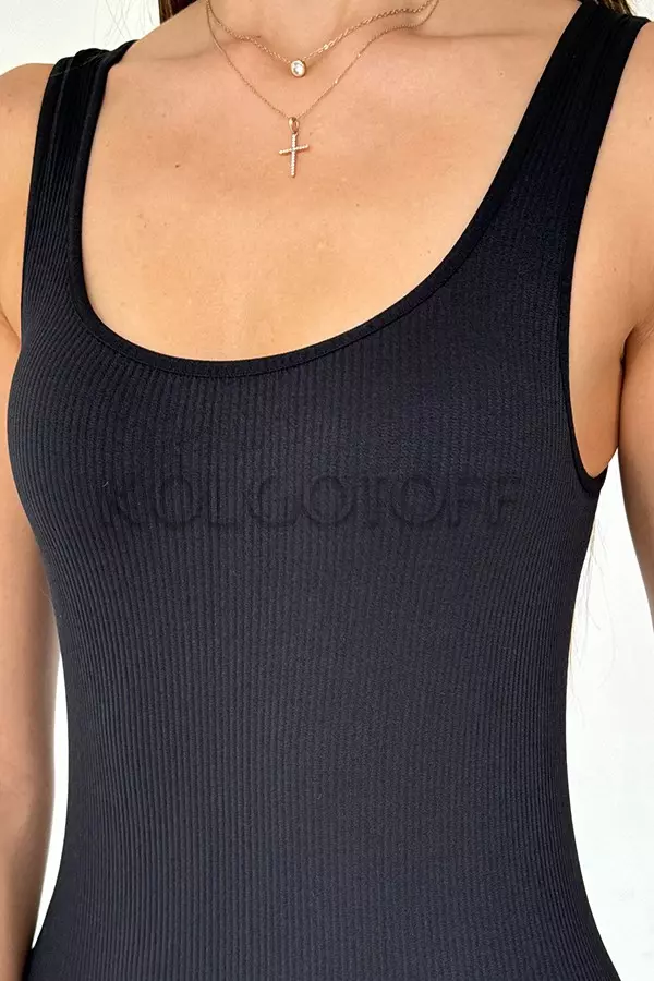 Безшовний комбінезон оптом NTF Jumpsuit RIB Long