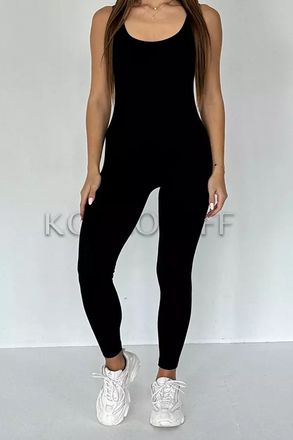 Безшовний комбінезон оптом NTF Jumpsuit RIB Long