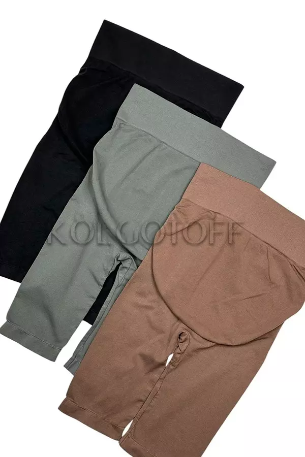 Безшовні шорти для майбутніх мам оптом NTF Mama Tracks