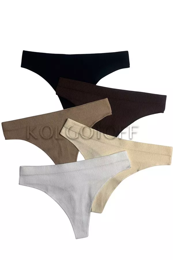 Безшовні трусики-стрінги оптом TM KOLGOTOFF String RIBBED