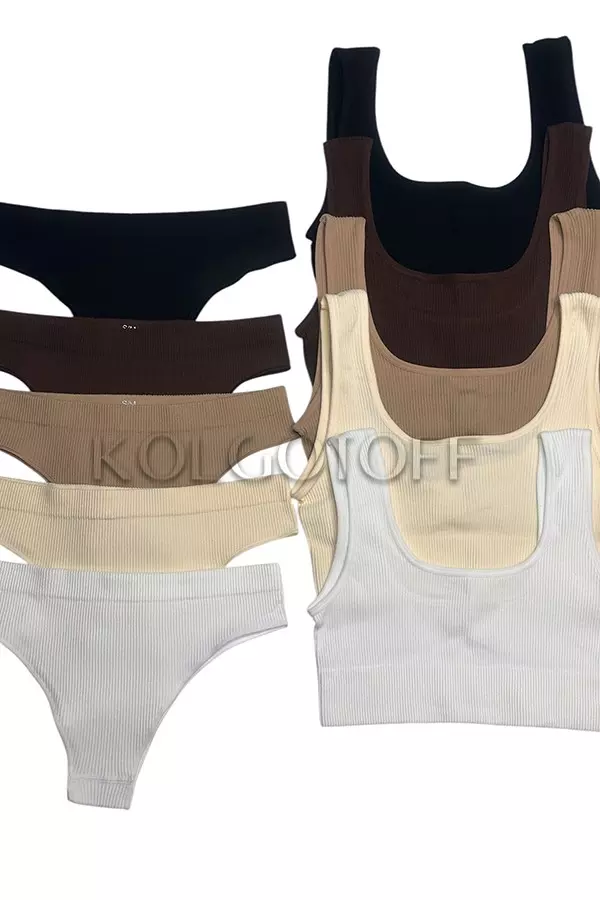 Безшовні трусики-стрінги оптом TM KOLGOTOFF String RIBBED