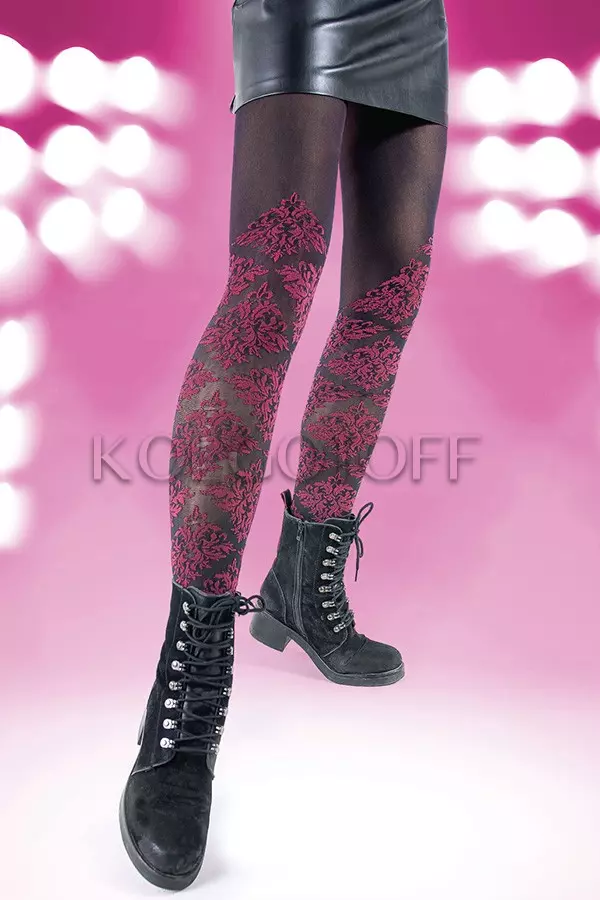 Колготки жіночі з візерунком оптом DOLORES Ornament 60