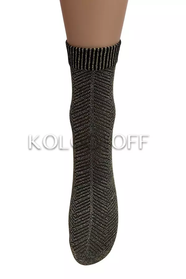 Жіночі шкарпетки з люрексом оптом DOLORES Gold lurex calzino