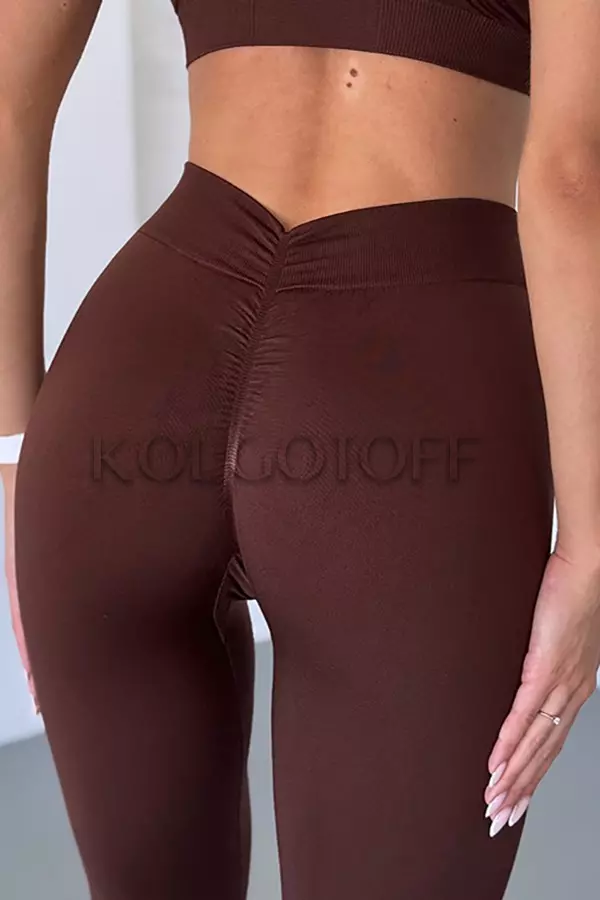 Безшовні лосини з ефектом пуш-ап оптом NTF V-Leggings