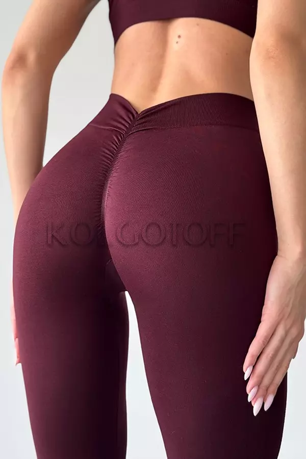 Безшовні лосини з ефектом пуш-ап оптом NTF V-Leggings