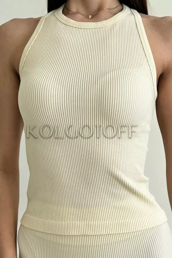 Майка безшовна в рубчик оптом KOLGOTOFF CANOTTA RIBBED SPORT