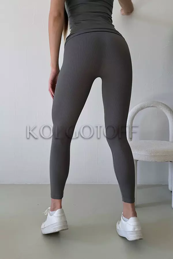 Легінси безшовні в рубчик оптом KOLGOTOFF Leggings Ribbed LIGHT