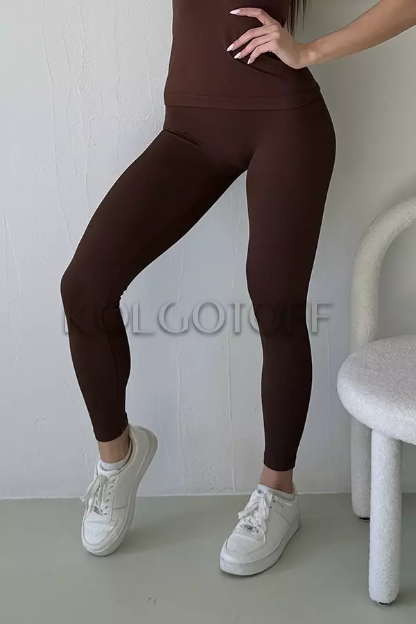 Легінси безшовні в рубчик оптом KOLGOTOFF Leggings Ribbed LIGHT