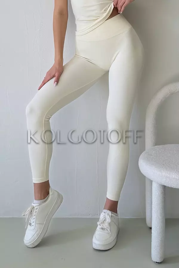 Легінси безшовні в рубчик оптом KOLGOTOFF Leggings Ribbed LIGHT